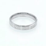 Squareline Minimalist Silver Band Ring - Image 3