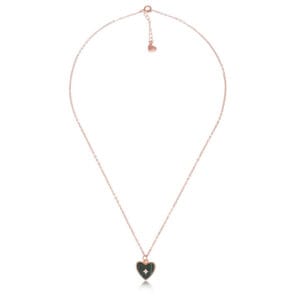 "Heart-shaped green emerald pendant symbolizing elegance and love"