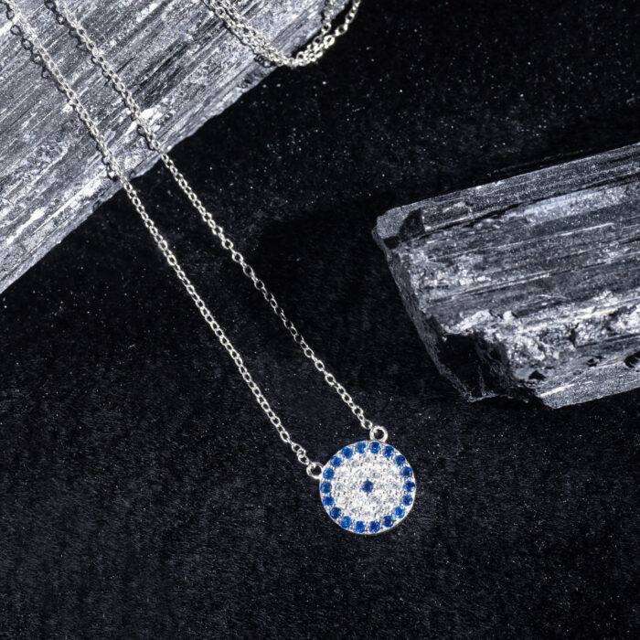 Elegant 92.5 Sterling Silver Sun Pendant Necklace with Green Malachite