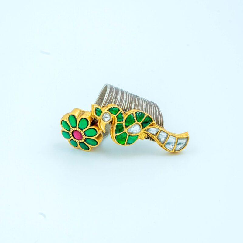 Silver Enamel Ring