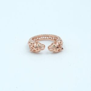 Rose Gold Panther Head Ring