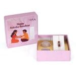 Twin Rudraksha Silver Bracelet with Antique Charm - Image 5