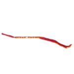 Lion Embossed Silver Rakhi – Red & Yellow Thread with Stone Accents - Image 3