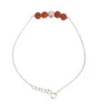 Yin-Yang Rudraksha Rakhi – Silver Chain with Spiritual Balance Beads