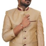 Divine Ganesha Rudraksha Rakhi – Silver Charm with Sacred Beads - Image 6