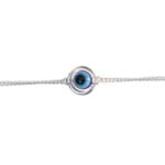 Silver Evil Eye Charm Bracelet - Image 3