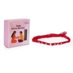 Ganesha Silver Charm Rakhi with Red Thread - Image 3