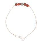 Om Charm Silver Rudraksha Bracelet