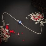 Evil Eye Protection Silver Bead Bracelet - Image 5