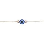 Evil Eye Protection Silver Bead Bracelet - Image 3