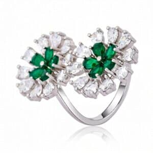 Green Stone Silver Ring