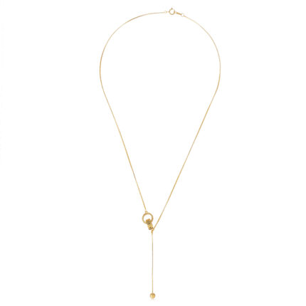 Circle Loop Drop Necklace