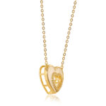 Eternal Love Sparkle Heart Pendant Necklace - Image 3
