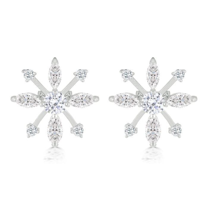 Snowflake Stud Earring