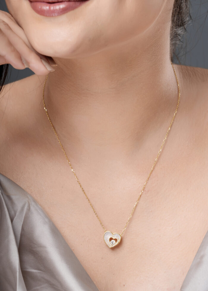 Eternal Love Sparkle Heart Pendant Necklace - Image 5