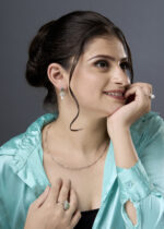 925 Sterling Silver Emerald and Pearl Jhumka Earring - Image 3