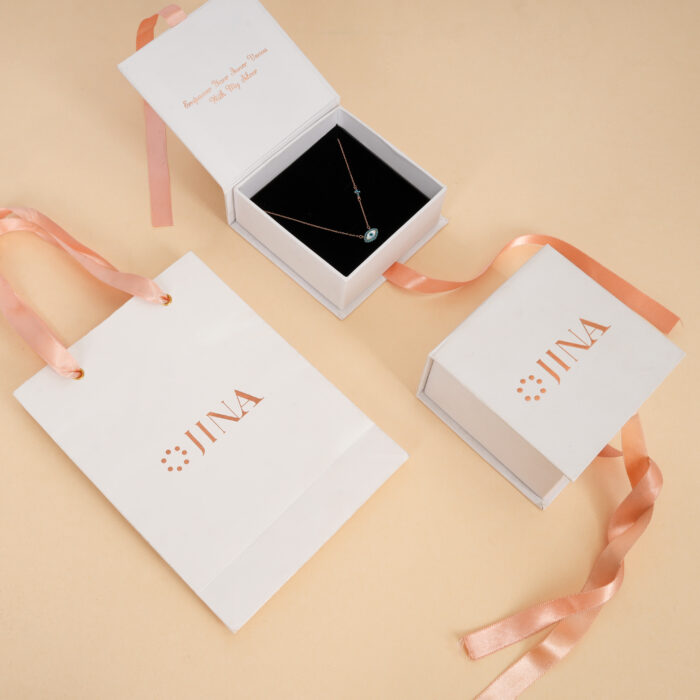 Evil Eye Cross Charm Necklace - Image 6