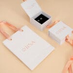 Sterling Silver Snowflake Stud Earrings with Cubic Zirconia - Image 5