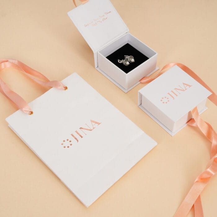 Sterling Silver Peacock and Pearl Drop Earrings with Green Stones - Image 5