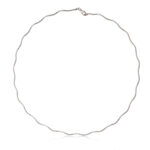 92.5 Sterling Silver Wavy Chain Necklace