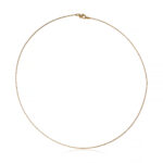 Gold-Plated Herringbone Chain Necklace