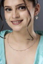 92.5 Sterling Silver Wavy Chain Necklace - Image 5