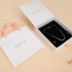 Sterling Silver Solitaire Graduated Necklace and Earrings Set - Image 4