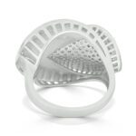 Pave CZ Leaf Statement Ring - Image 3