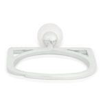JINA 92.5 Sterling Silver Pearl and Diamond Contemporary Ring - Image 3