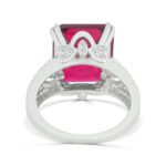 JINA 92.5 Sterling Silver Ruby and Diamond Ring - Image 4