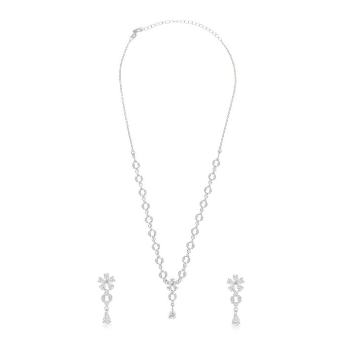 Silver Diamond Necklace