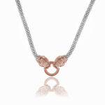 92.5 Sterling Silver & Rose Gold-Plated Charm Necklace and Earring Set - Image 7