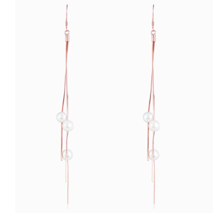 Rose Gold Pearl Earring