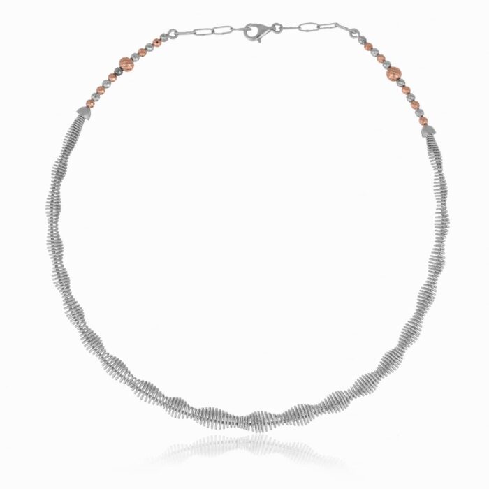 WhatsApp Image 2025-10-10 at 11.48.01 AM (1) Ripple Edge Omega Necklace with Copper Beads - Image 1