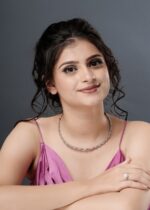 Ripple Edge Omega Necklace with Copper Beads - Image 2