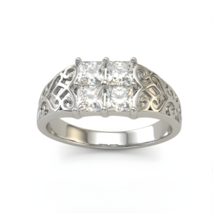 Royal Quadrant Silver Ring