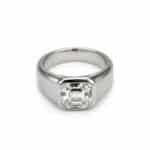 Square Gemstone Statement Ring