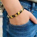 Men’s Gold & Black Link Bracelet