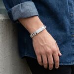 Sterling Silver Elite Micro Pav CZ Kada Bracelet - Image 5