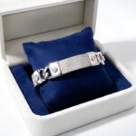 Sterling Silver Elite Micro Pav CZ Kada Bracelet