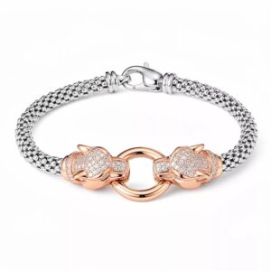 Panther Head Men Bracelet