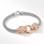 dual panther men bracelet