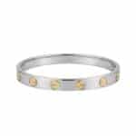 JINA Screw Design Men Silver Kada