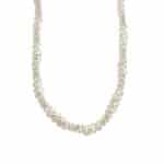 Silver Mixed Link Chain with Rectangular and Micro CZ Design - Image 5