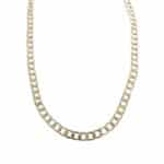 Shiny Dual Tone Silver and Rose Gold Chain - Image 2