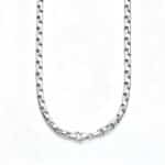 Sterling Silver Geometric Block Link Chain - Image 4