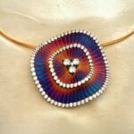 Twilight Spiral 92.5 Silver Necklace and Earring Set with CZ - Image 2