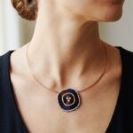 Twilight Spiral 92.5 Silver Necklace and Earring Set with CZ - Image 3