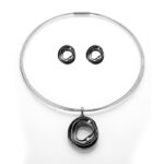 Loop Silver Necklace set