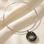 modern loop necklace set